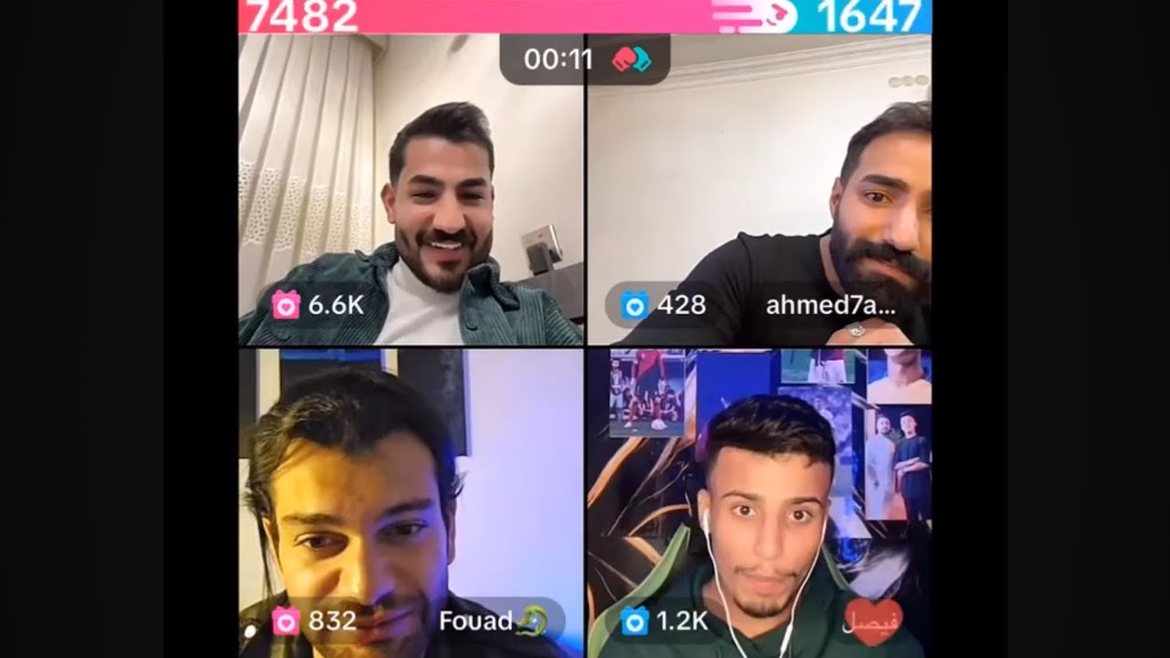 بث علي جبار مع احمد و فوئاد و العيد مع فيصل 😂