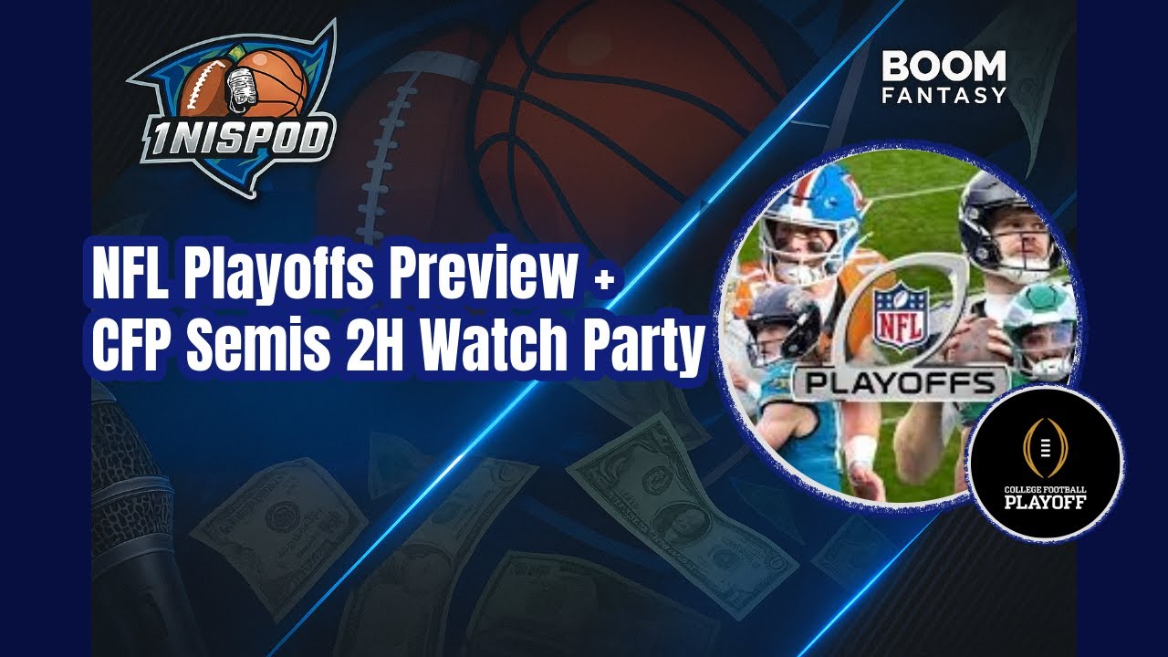 NFL Playoff Predictions LIVE + Ole Miss vs Miami 2nd Half Watch Party | Chaos Incoming 👀🏈