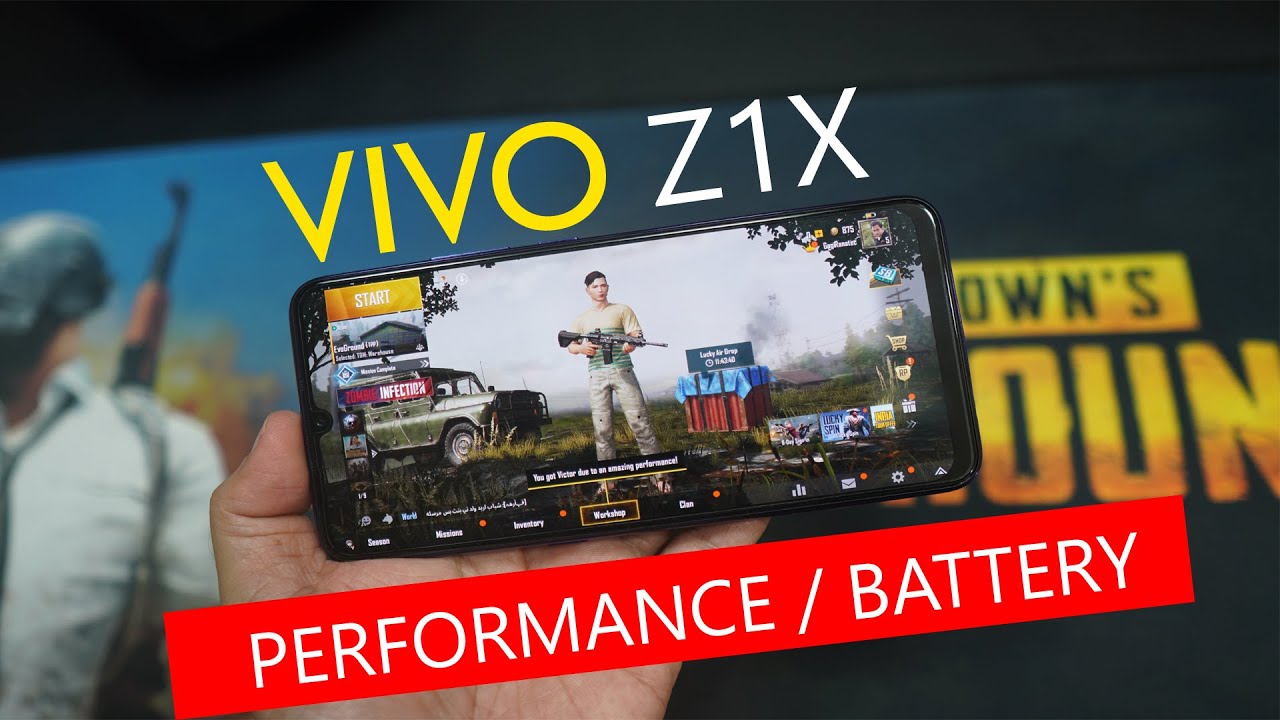 vivo Z1x Performance, PUBG Gameplay and battery test