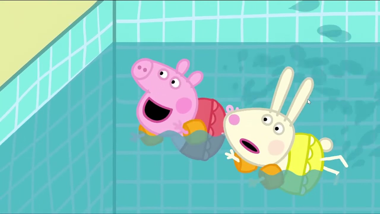 peppa goes swimming