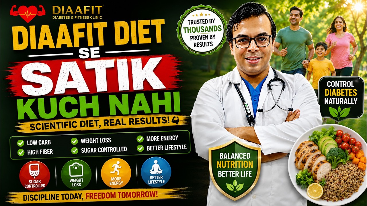 DIAAFIT DIET SE SATIK KUCH NAHI ! | DIABETES DARBAR |DIAAFIT | DR ANUPAM GHOSE