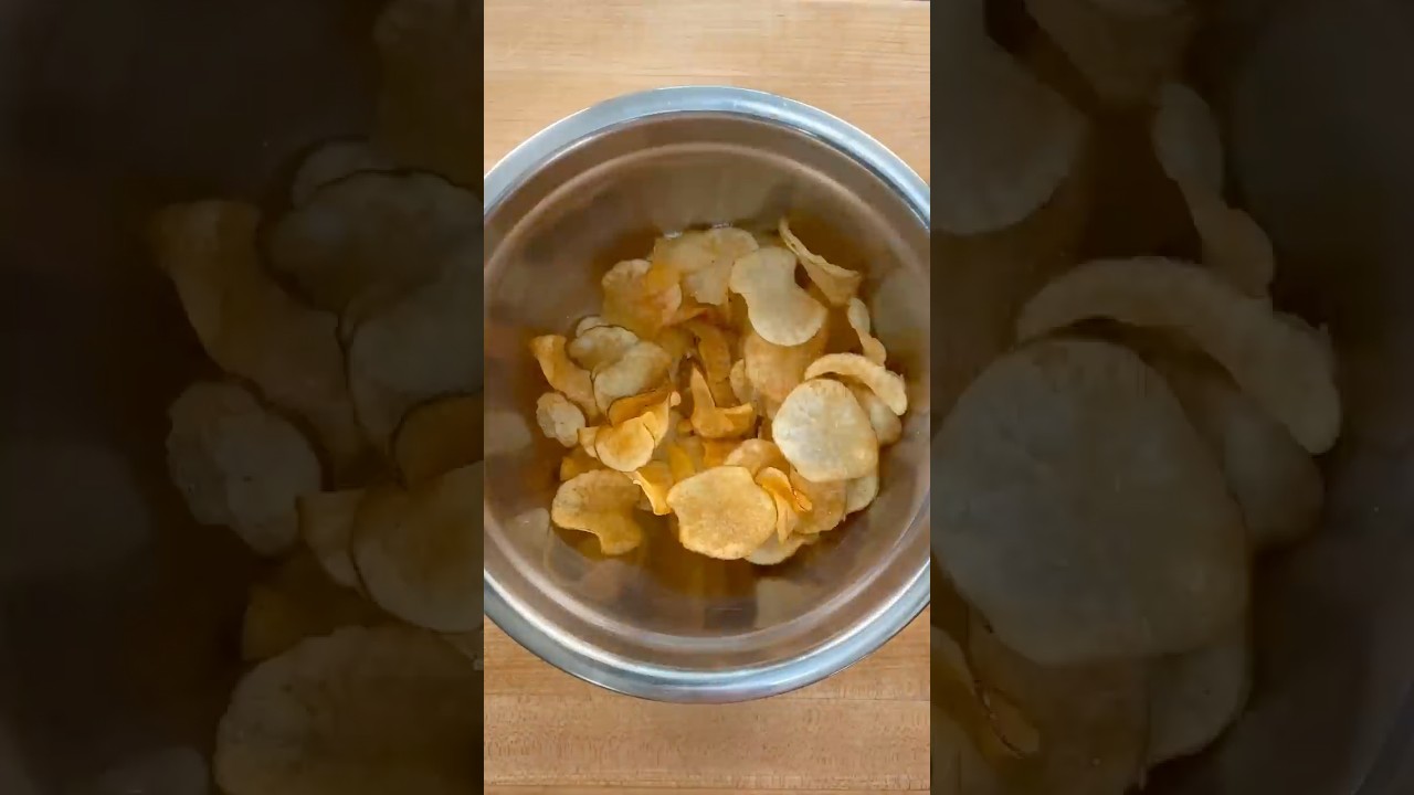 Homemade potato chips are easier than you think! #shorts