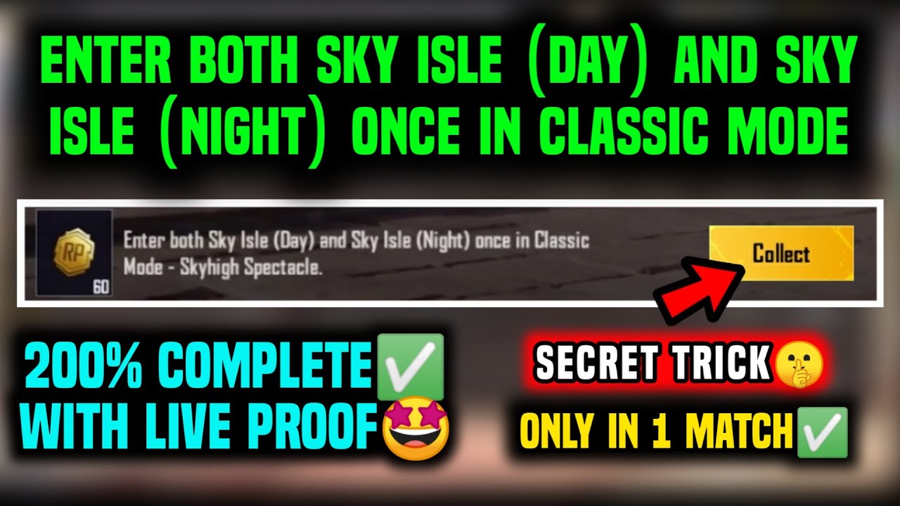 ENTER BOTH SKY ISLE DAY AND SKY ISLE NIGHT ONCE IN CLASSIC MODE   SKYHIGH SPECTACLE