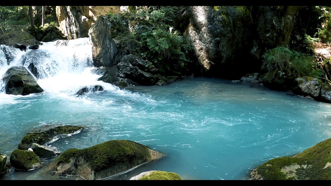 Relaxation with Nature Sounds, Forest and Waterfall, Meditation Music