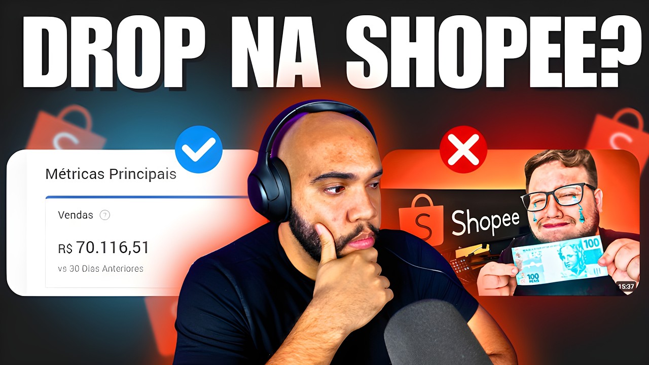 TESTEI DROPSHIPPING NA SHOPEE POR 30 DIAS, DROP NA SHOPEE FUNCIONA??