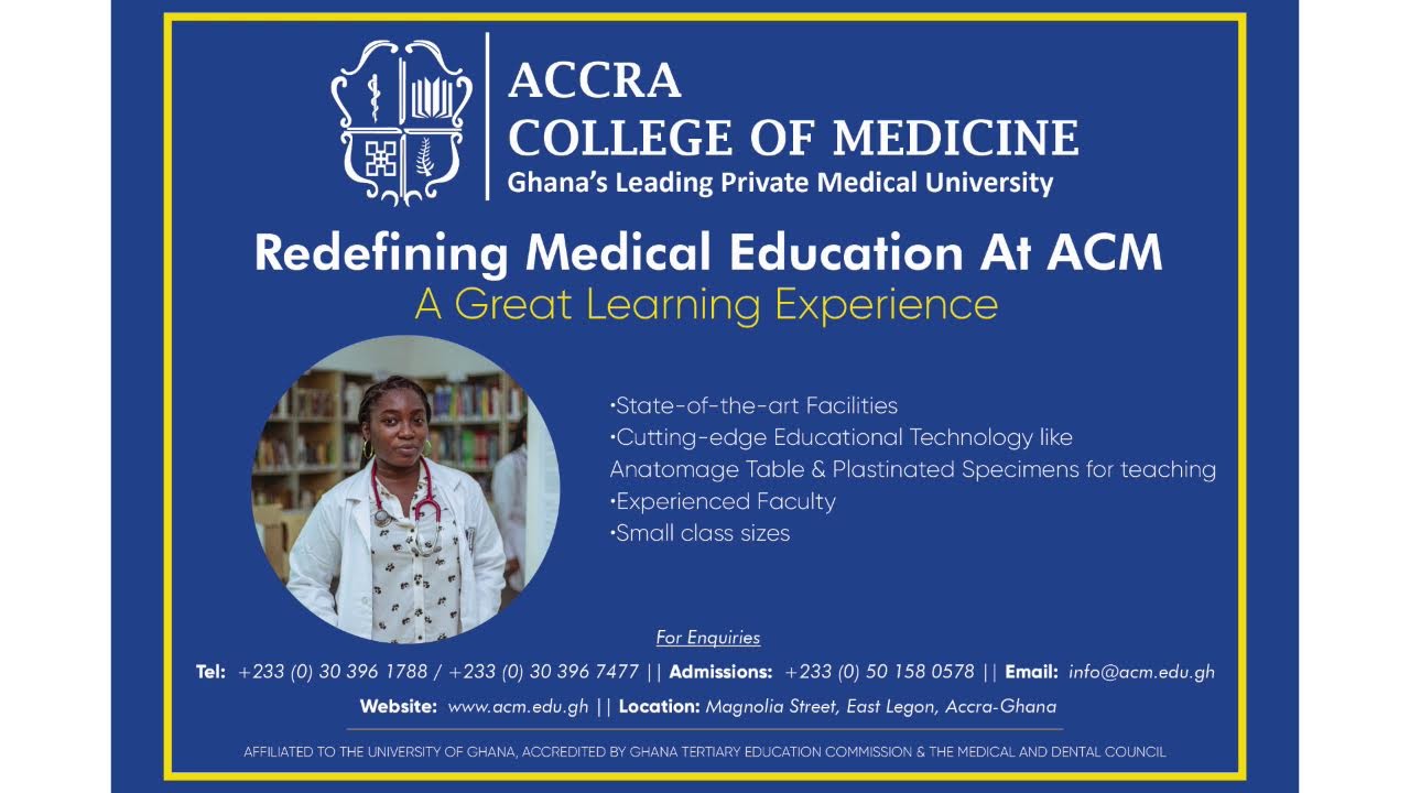 Accra College of Medicine 8th Matriculation 2023