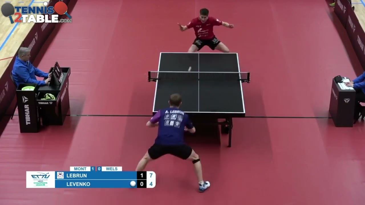 Alexis LEBRUN vs Andreas LEVENKO - 8ème de finale European Champions League Men