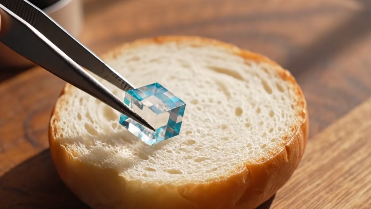 ASMR Minecraft Diamond Block on Bread 💎🍞 | Satisfying Visual Loop (14 MIN)