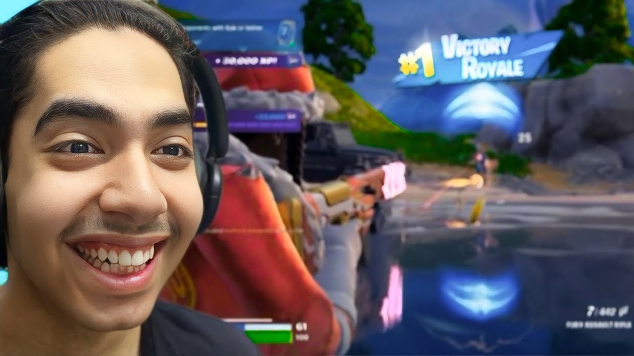 اخيرا فزت في فورتنايت !!