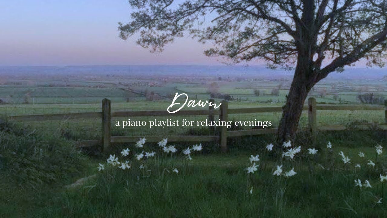 a piano playlist for relaxing evenings