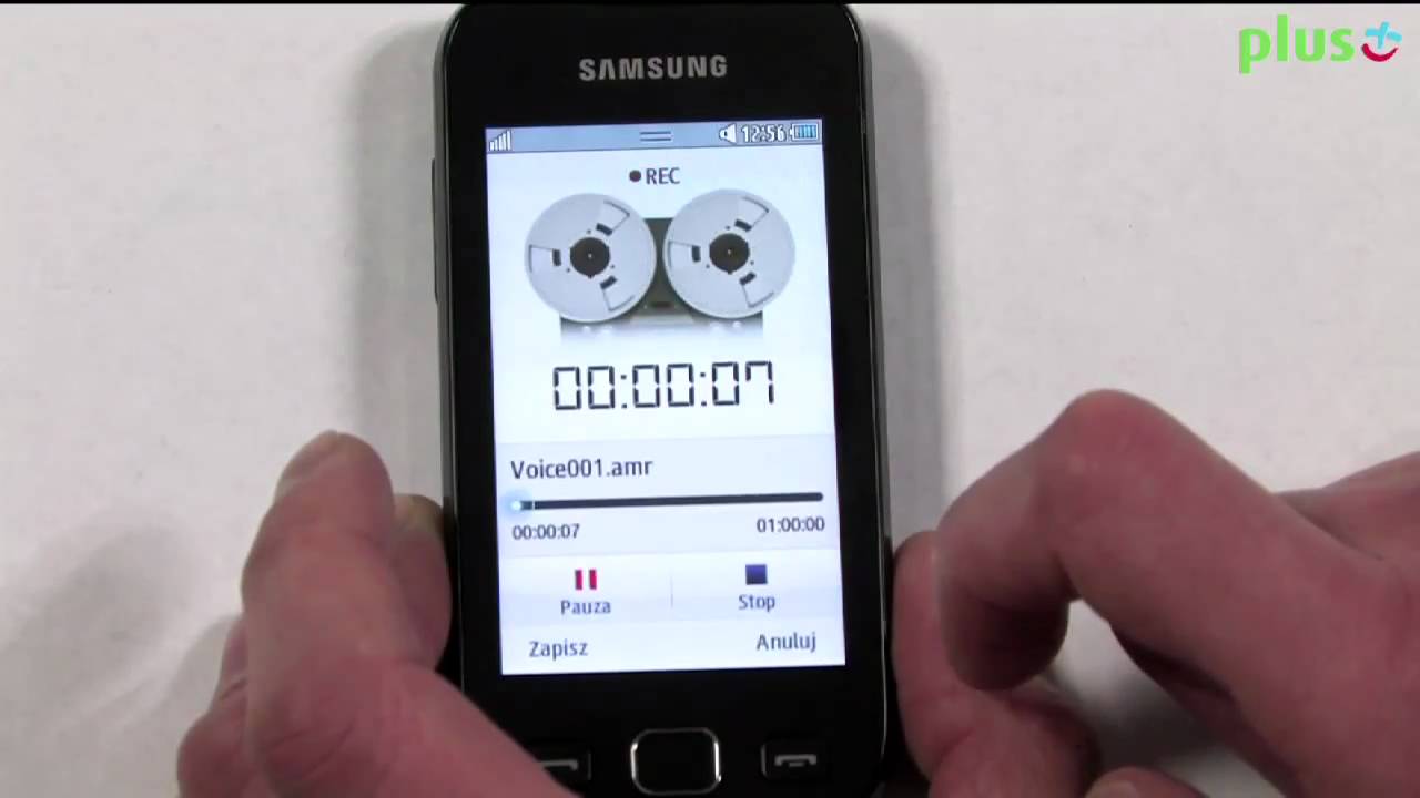 Samsung Wave 533 -  tutorial dyktafon - test recenzja