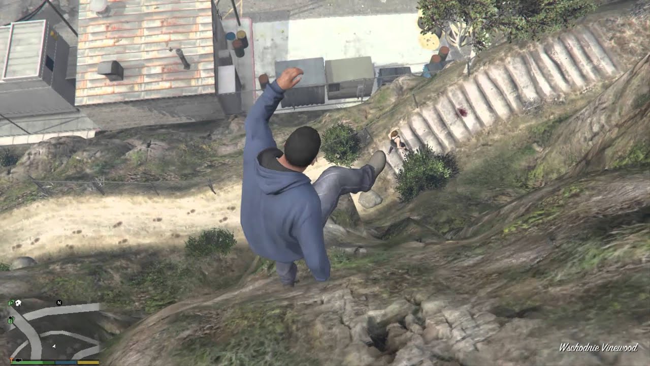 GTA 5 - Ragdoll fun (Falling off stuff, getting hit by cars and more)