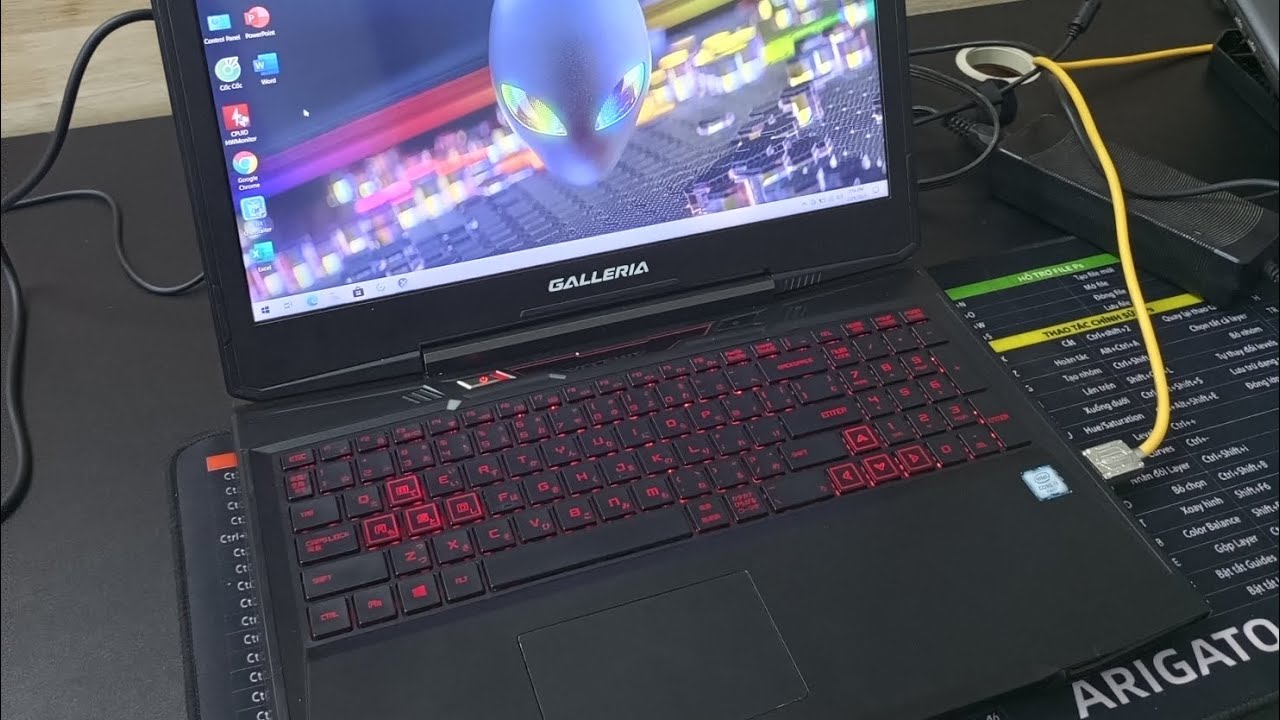 LAPTOP Gaming GALLERIA • i7 SSD 256GB • Card VGA Rời 4GB 