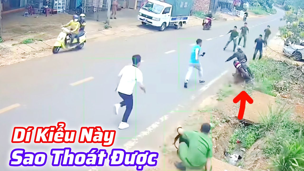 Bị người dân và cảnh sát truy đuổi tên trộm té xe và cái kết