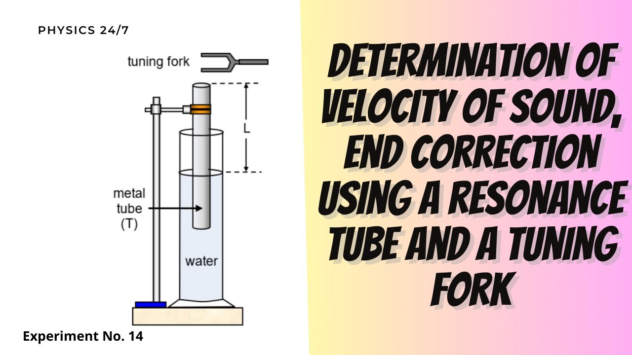 14) Determining Sound velocity, End correction|Resonance tube and Tuning fork|Dileep Sooriarachchi