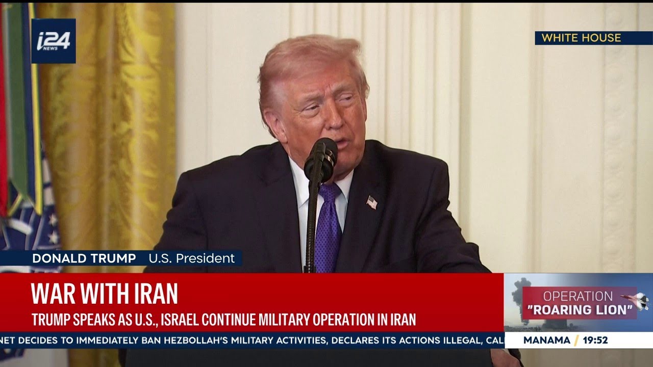 Trump speaks as U.S. and Israel continue to strike Iran