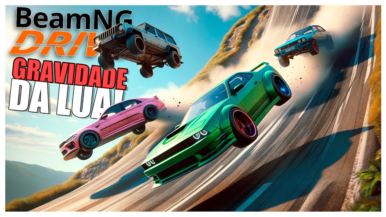 Corrida que MUDA A GRAVIDADE descendo morro a mais de 300km/h no Bemang Drive com Mods