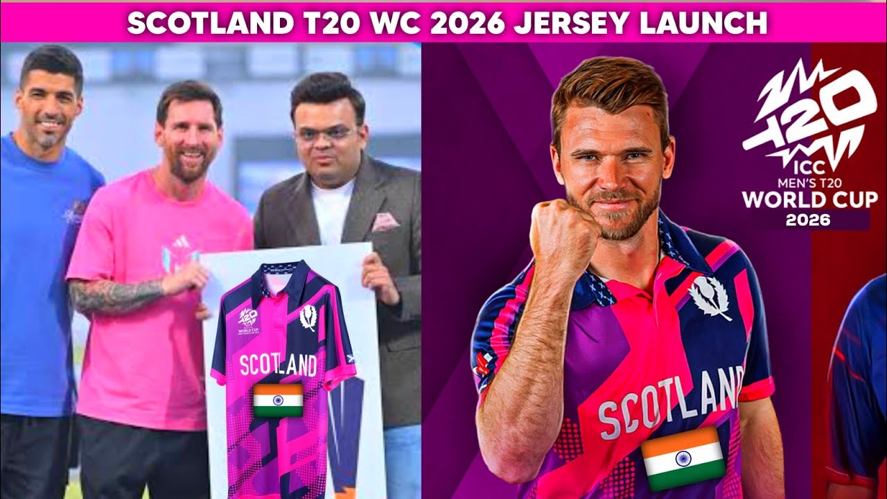 Watch : Jay Shah Revealed Scotland Jersey for ICC T20WC 2026 | Scotland Cricket Team T20WC 2026
