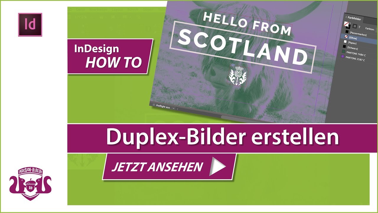 Duplex Bilder erstellen – InDesign HOW TO