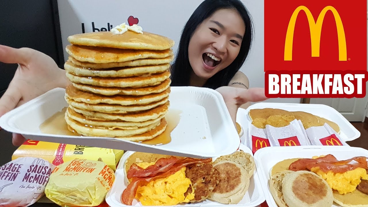 MCDONALD'S BREAKFAST FEAST!! Big Breakfast, Hotcakes, Sausage & Egg McMuffins | Mukbang Eating Show