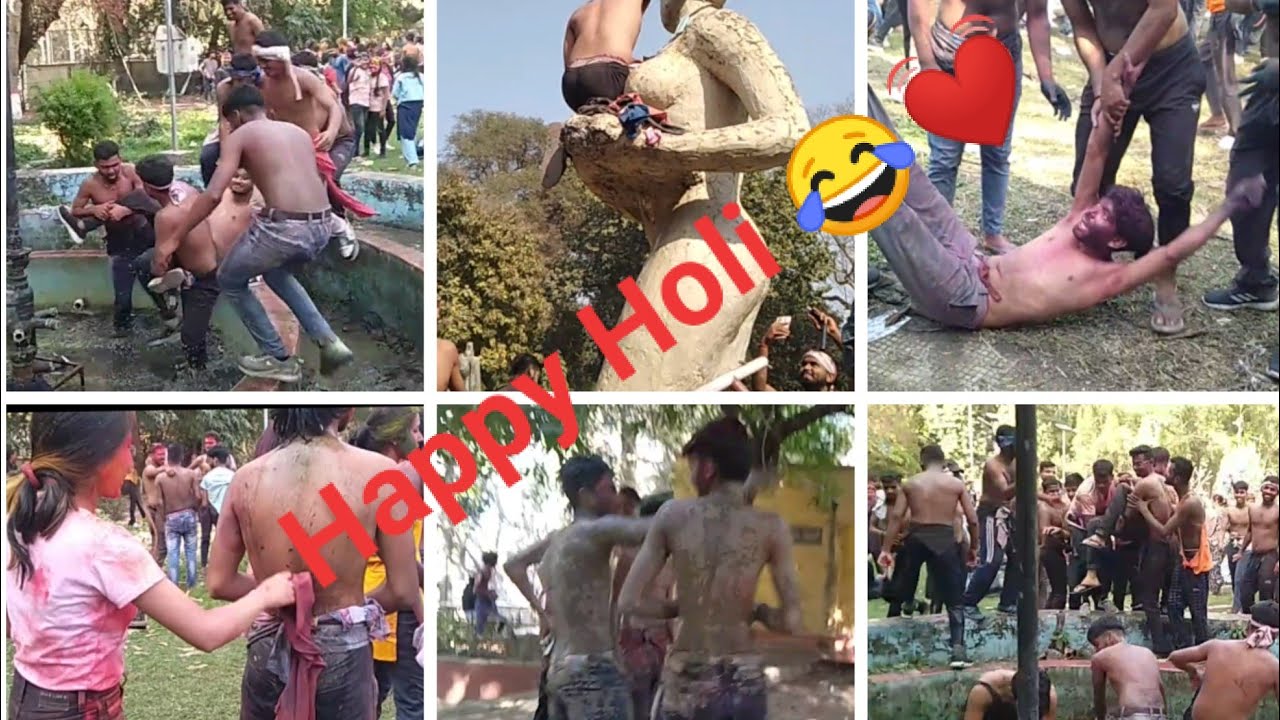 FSS BHU Holi Celebration 2023 @vlogs_info23 #holi #bhu #madhuban