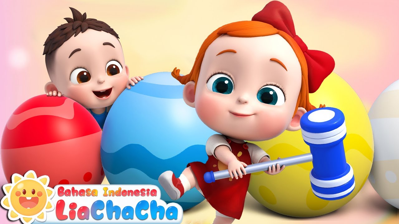 Telur Kejutan, Pukul, Pukul Pukul 🌈| Lagu Mobil | Lagu Anak-anak | LiaChaCha Bahasa Indonesia