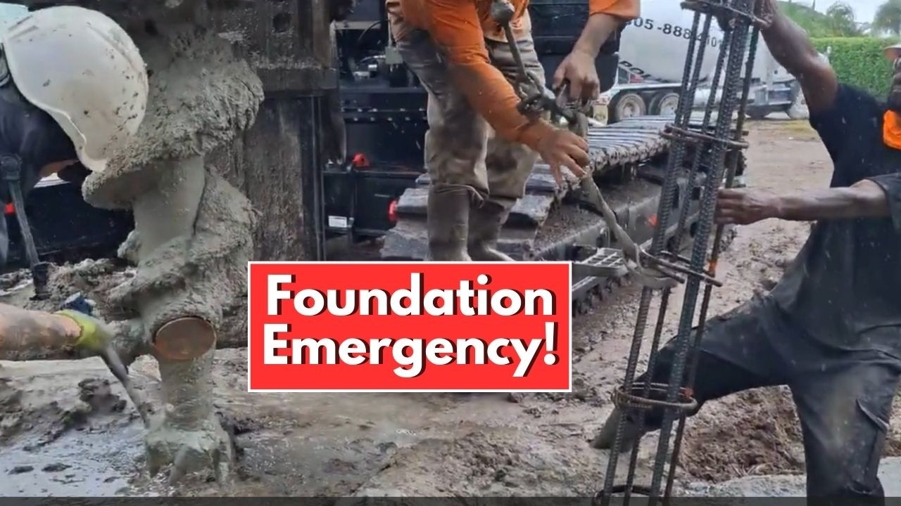 Foundation Disaster Avoided — Emergency Auger Piles Needed In This Construction!