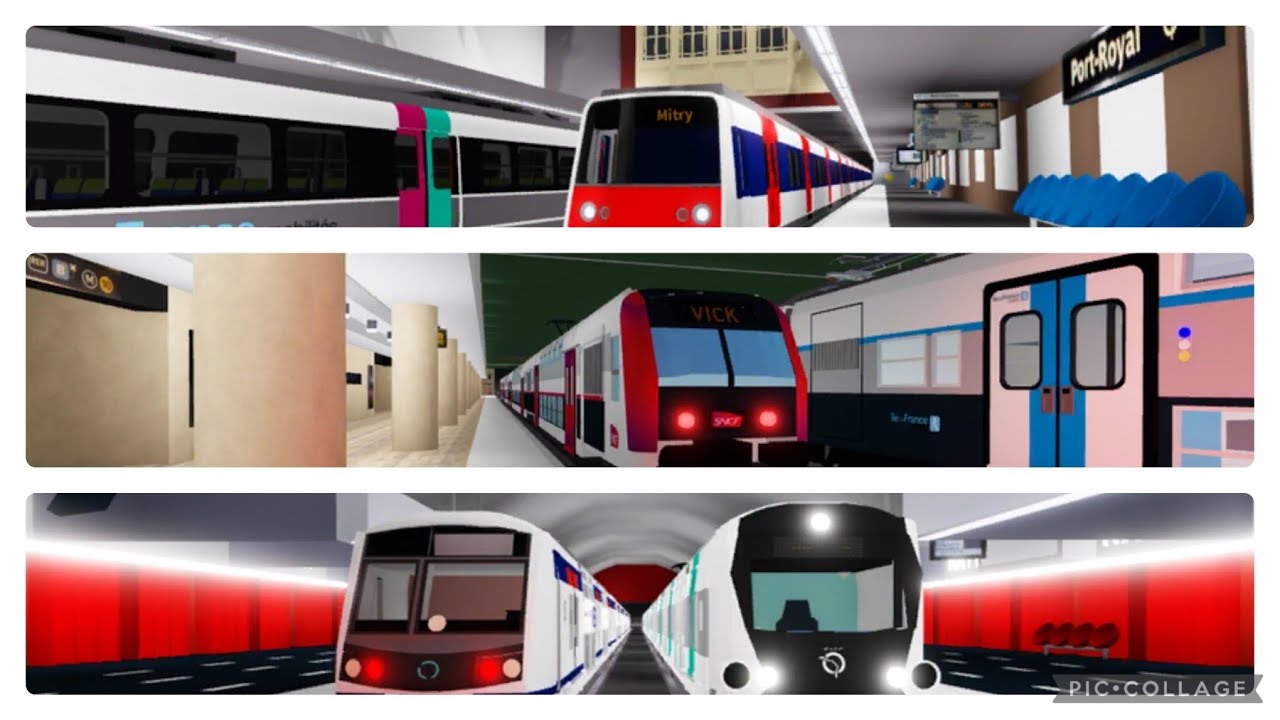 Départ de 3 RER | RER A - RER B - RER C | Project RER (conduit par @Bougneafier_3 )