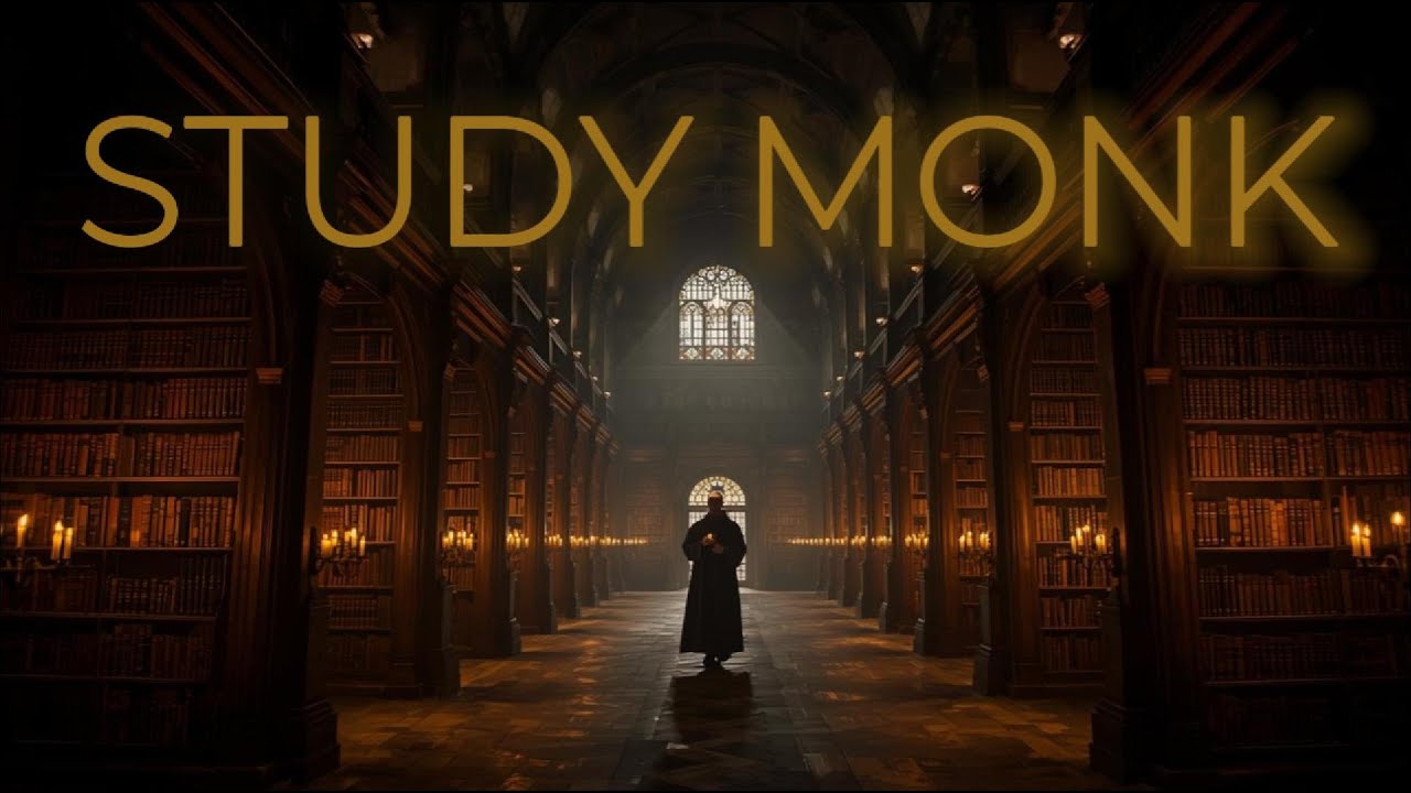 Minimalist Dark Piano 🕯️ Writing in the Ancient Library (Monk Mode Focus)