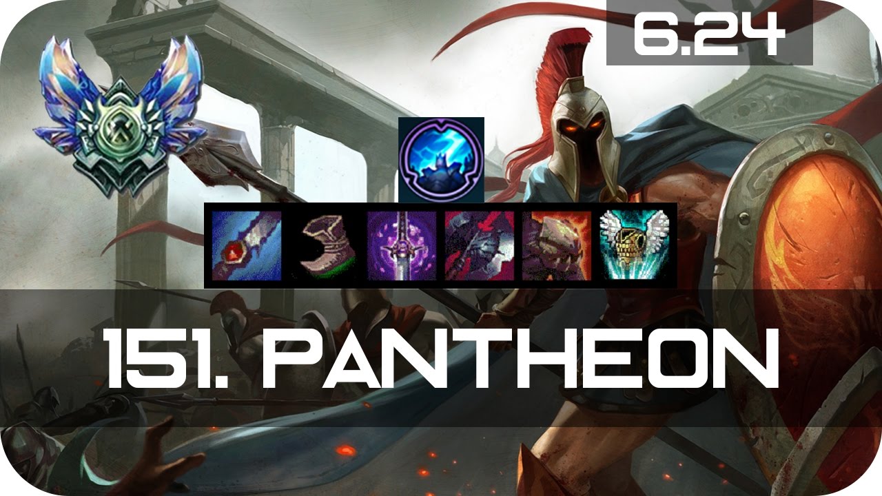 Pantheon Jungle vs Lee Sin Diamond Preseason 7 Season 7 s7 Patch 6.24 2017 Gameplay Guide Build
