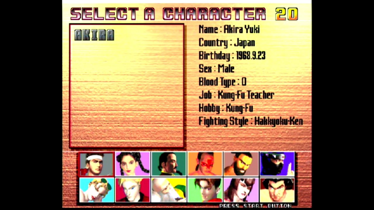 Lion Arcade mode   Virtua Fighter 3 Dreamcast