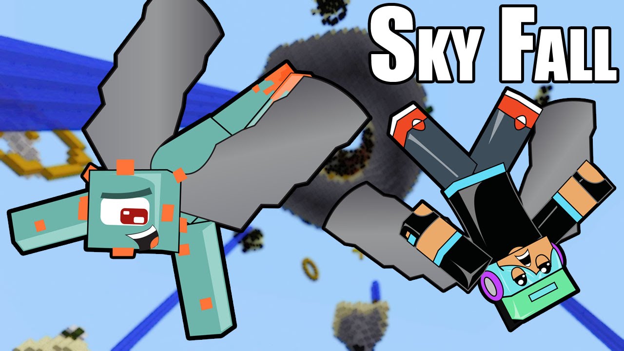 Minecraft / I Can Fly!!...Kinda... / Sky Fall Survival / Gamer Chad Plays