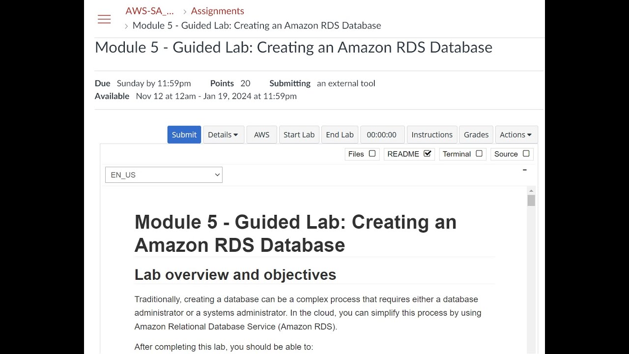 Module 5 - Guided Lab: Creating an Amazon RDS Database | AWS SAA | ALX