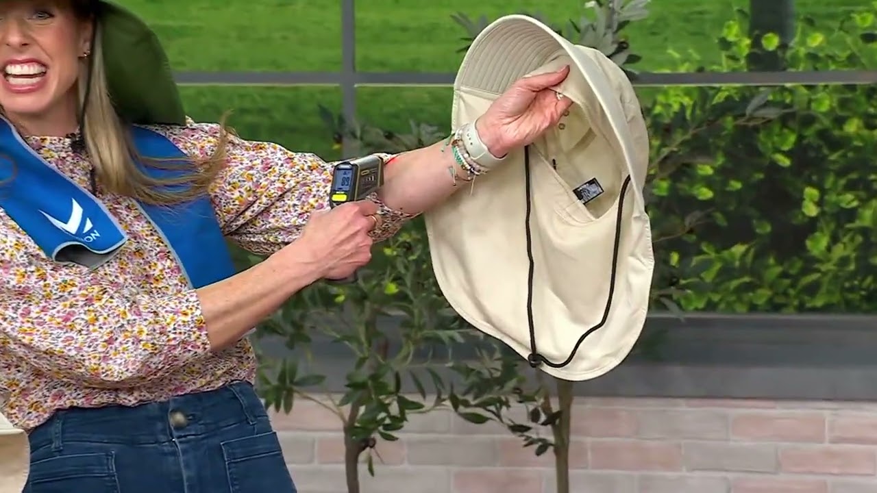 MISSION Sun Defender Unisex Hat with UPF 50 & Cooling Towel on QVC