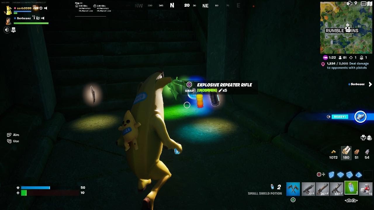 New Fortnite Wilds Nanner Buddy Backbling Peely Skin Reboot Rally Victory Royale 4k