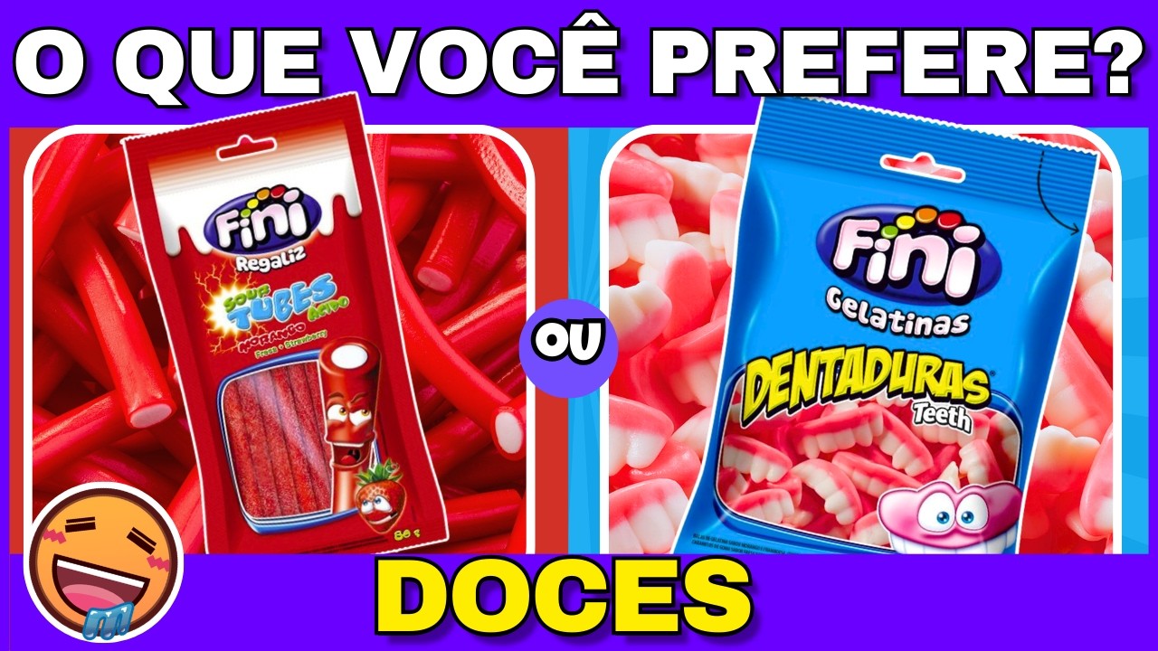 🔁 O QUE VOCÊ PREFERE? 🧁 EDIÇÃO DOCES | Jogo das Escolhas | Zera Quiz
