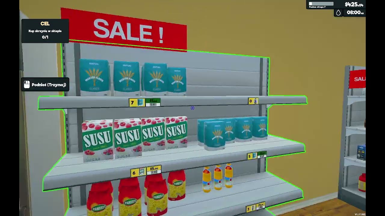 testujemy nową półkę w market simulator Odc.6