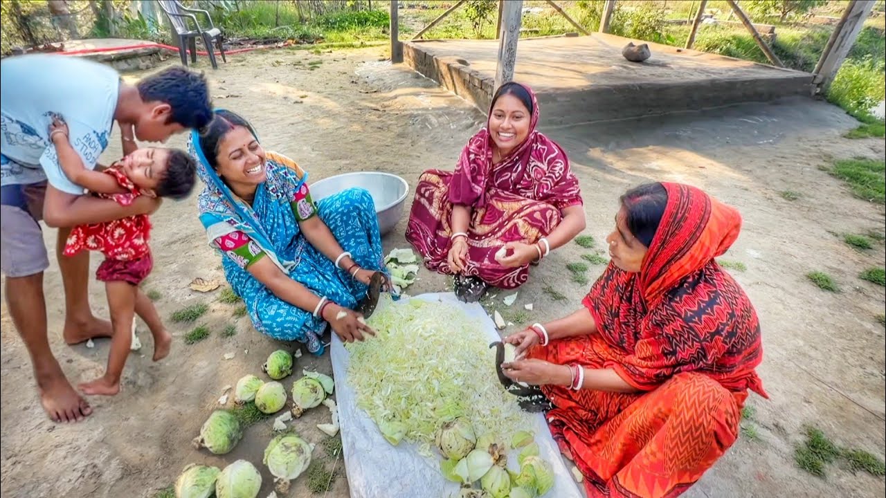 বাগানে যা বাঁধাকপি ছিল সব তুলে কুঁচিয়ে নিলাম আর আমাদের বেড়াতে যাওয়ার পোগ্রাম ও হয়ে গেলো