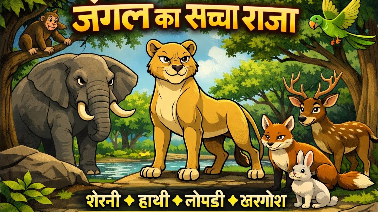 जंगल का सच्चा राजा || Jangal ka Sachcha Raja || moral story #hindikahani @SATYATOONSKAHAnimoralstory