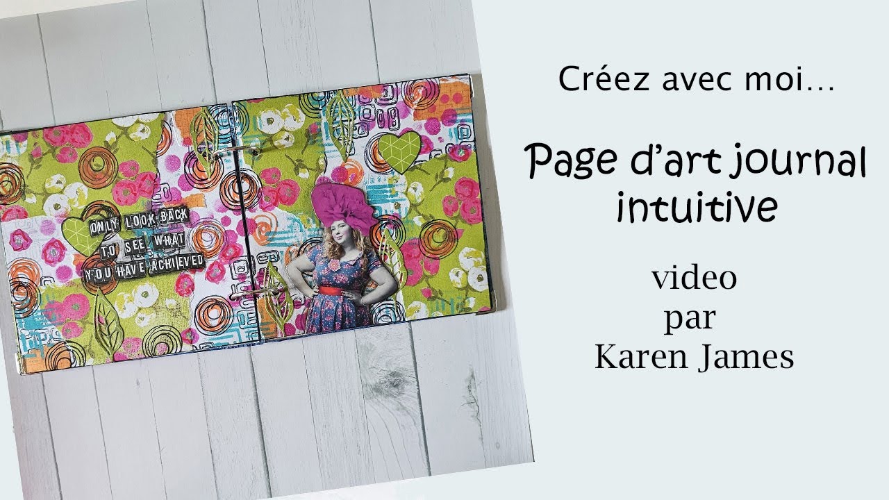Page d'Art Journal intuitive - Français