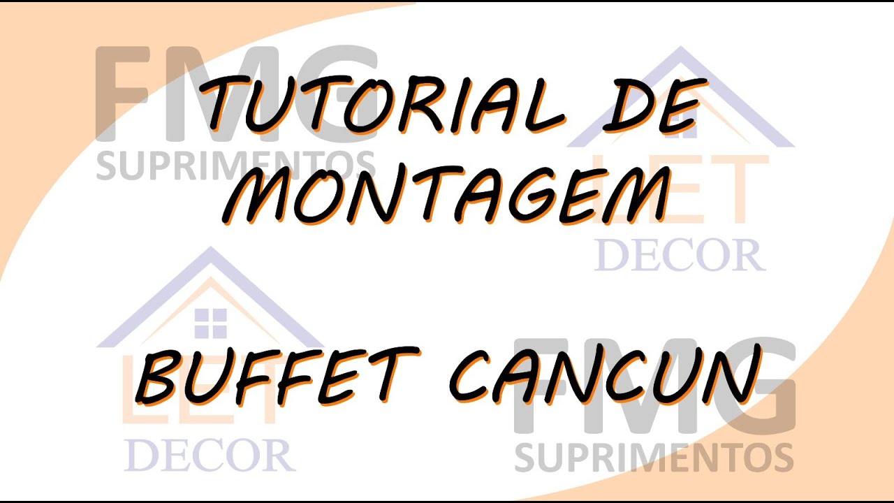 Como montar o Buffet Cancun da FMG Suprimentos - Vídeo Tutorial de Montagem