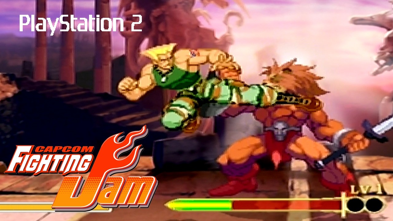 Capcom Fighting Jam playthrough (PS2) (1CC)