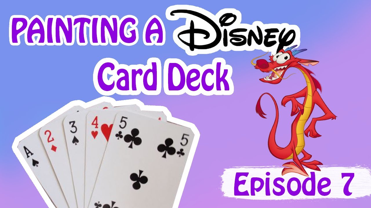 Painting a Disney Card Deck MULAN