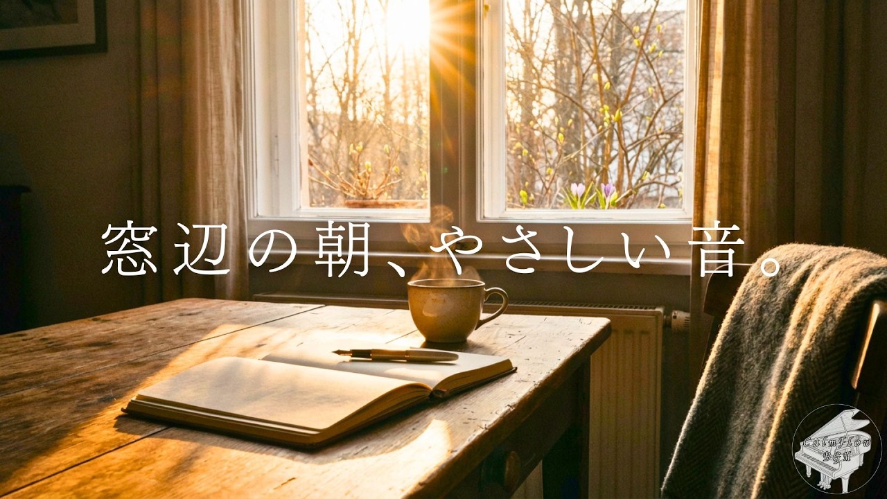 【Spring Morning Piano】 窓辺の朝、やさしい音。 | Relaxing Piano Music for Work, Study, Calm Morning