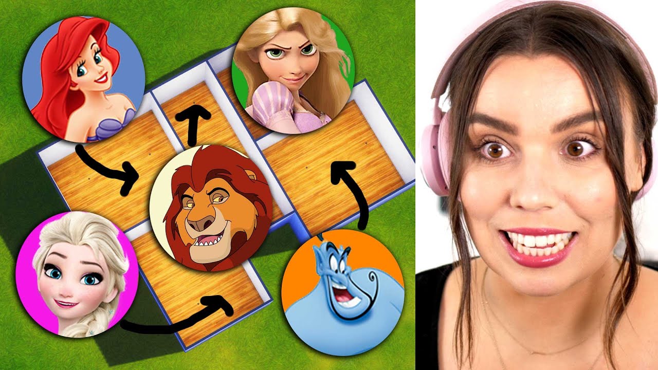 Building a house but every room is a different Disney film