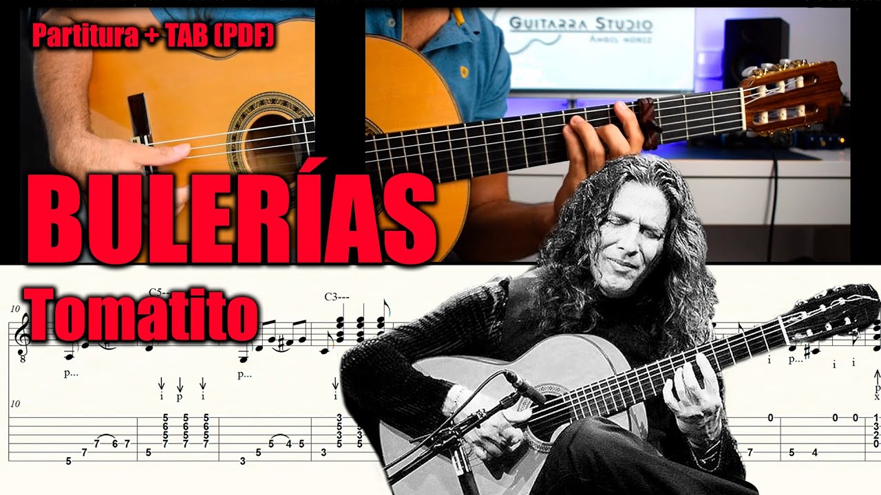 Falseta de BULERÍAS (2/2) / TOMATITO / Partitura + TAB (PDF)