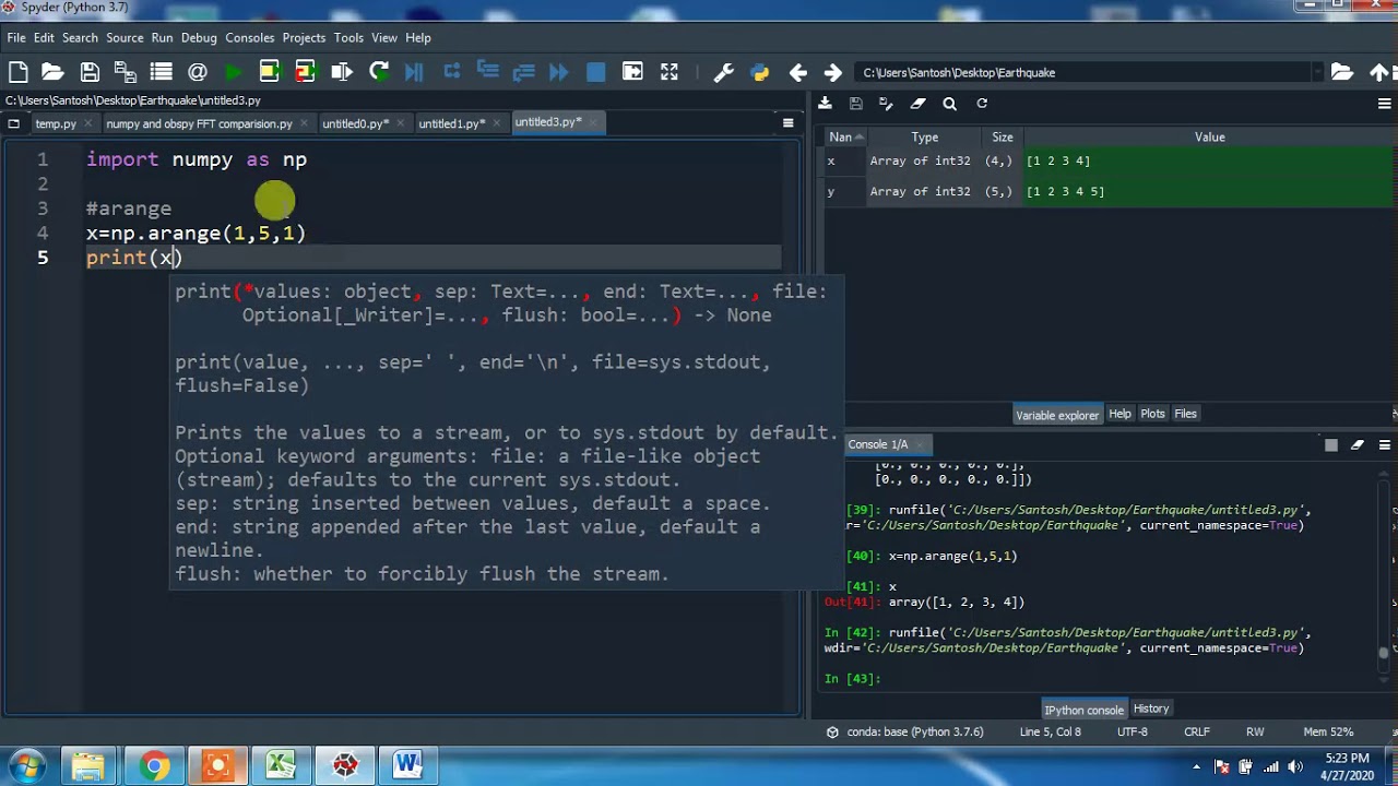 Python in Nepali-6. Numpy for Advanced mathematical calculation (Numpy- Part1))