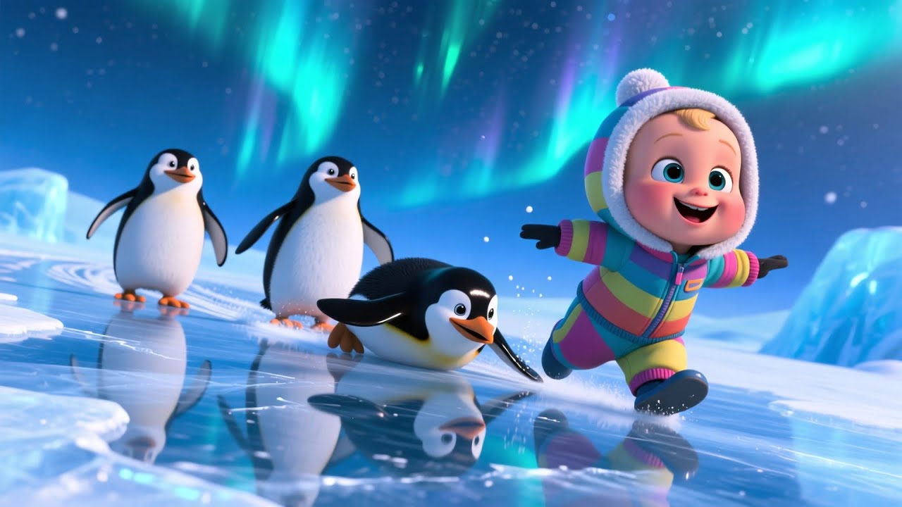 Penguin Dance Song | Fun Kids Song | Cute Animal Dance Rhyme