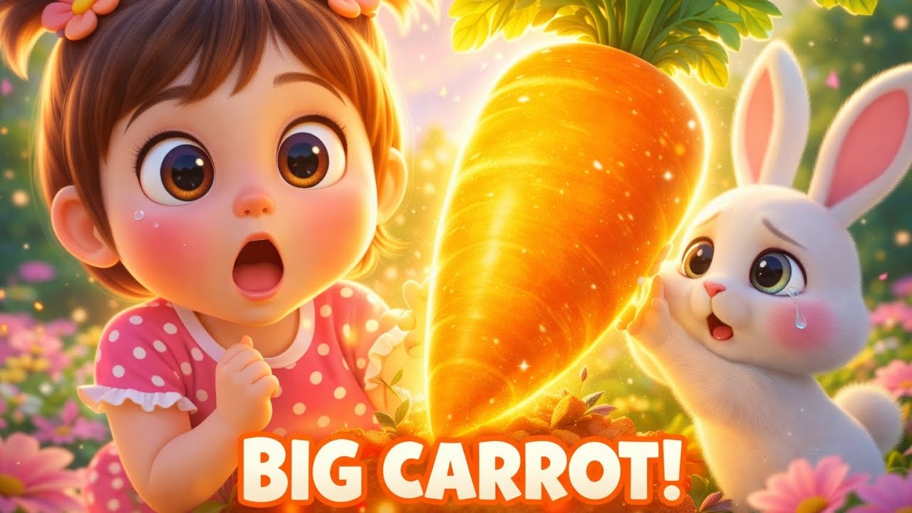 Giant Carrot Surprise! 🥕 | Cute Bunny Baby Cartoon for Kids