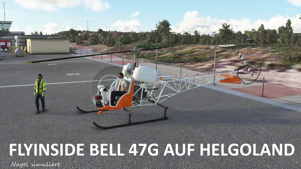 MSFS: FlyInside Bell 47G auf Helgoland